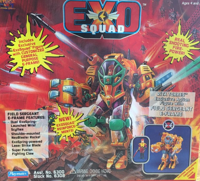 1994 Exosquad Rita Torres with Field Sergeant E-Frame