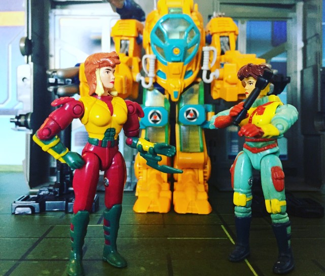 1994 Exosquad Rita Torres with Field Sergeant E-Frame