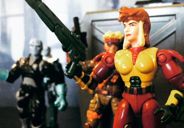 1994 Exosquad Rita Torres with Field Sergeant E-Frame