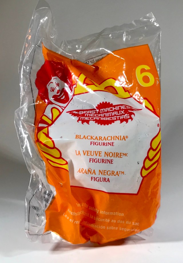 2000 Transformers Beast Machines McDonald’s Happy Meal Blackarachnia, bagged