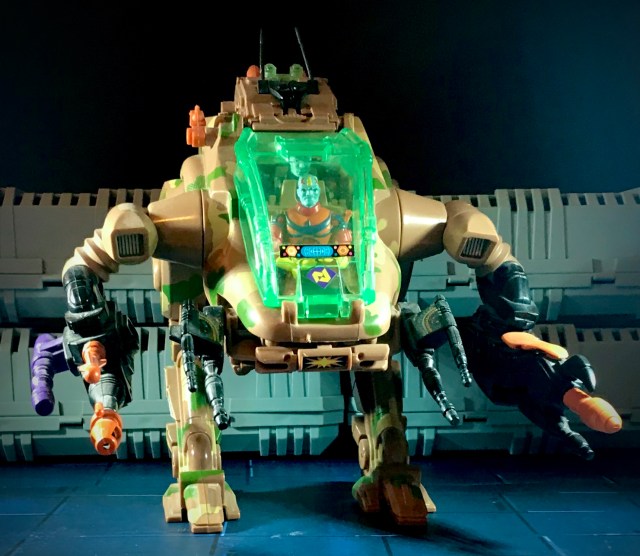 1994 Exosquad Livanus with Troop Transport E-Frame