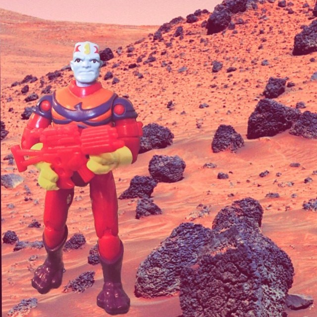 1994 Exosquad Livanus with Troop Transport E-Frame