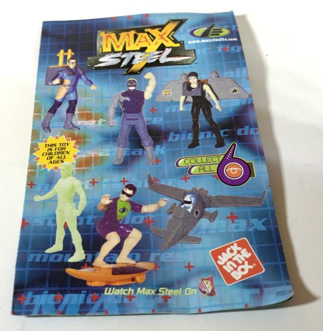 2001 Jack in the Box Kids Meal Max Steel Toys