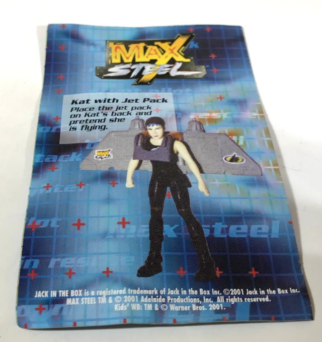 2001 Jack in the Box Kids Meal Max Steel Kat with Jet Pack