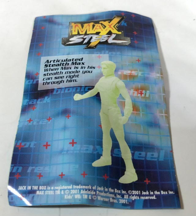 2001 Jack in the Box Kids Meal Max Steel Stealth Max