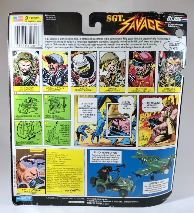 1995 GI Joe Sgt. Savage Battle Bunker