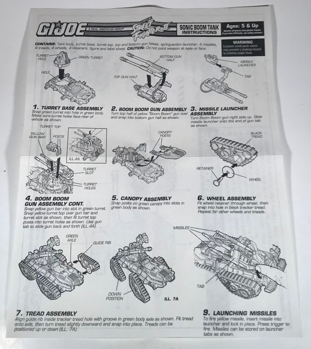 1993 GI Joe Sonic Boom Tank