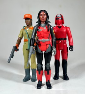 Super7 ReAction Figure GI Joe Raven, Red Laser, and Combat Engineer
