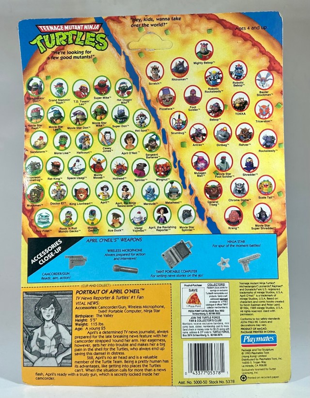 1994 Teenage Mutant Ninja Turtles April O'Neil