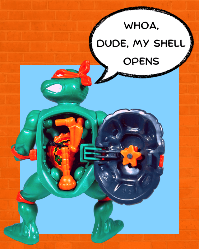 2023 Teenage Mutant Ninja Turtles Storage Shell Michelangelo
