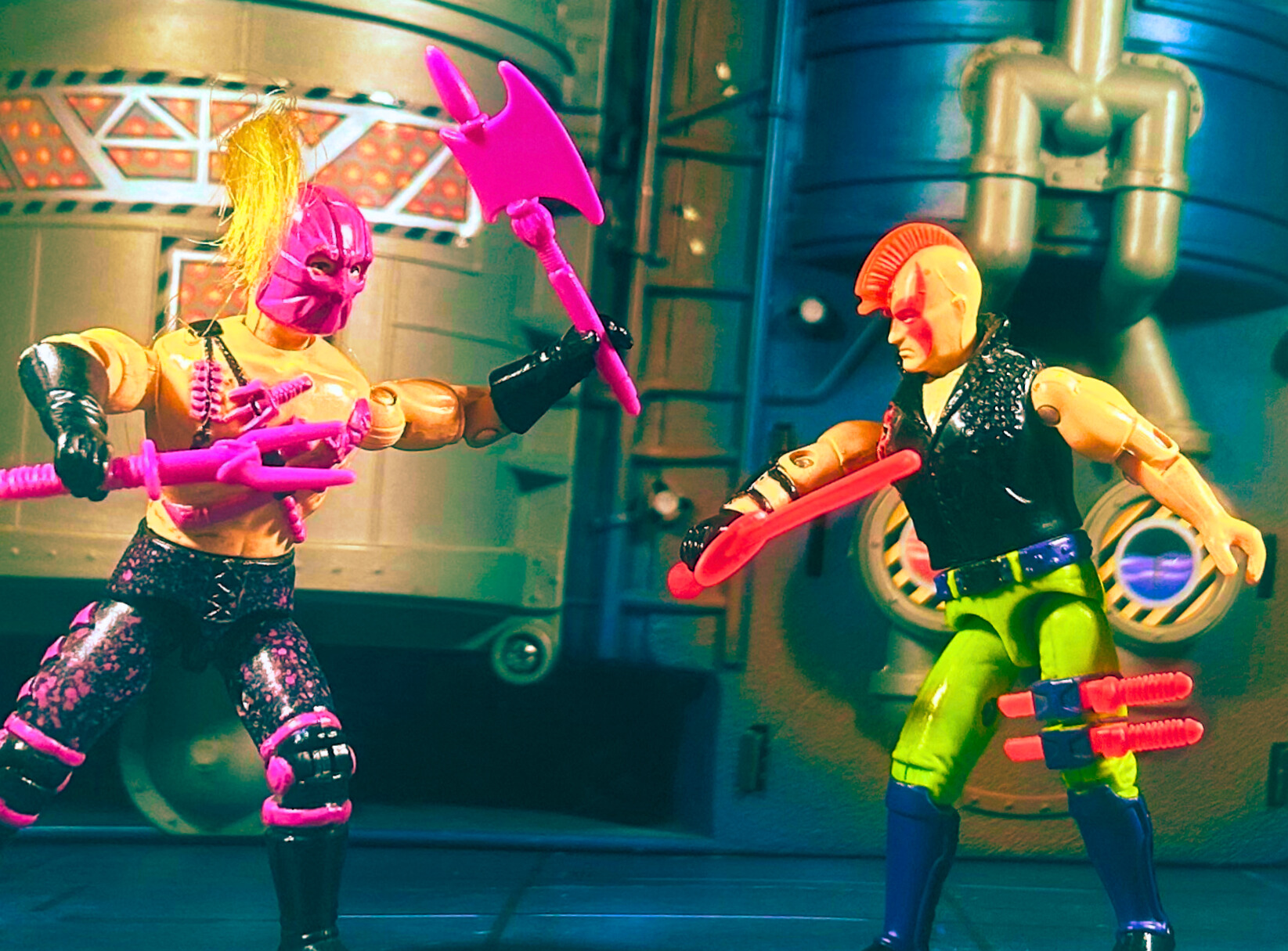 1993 GI Joe Zartan (Ninja Force) fighting Banzai