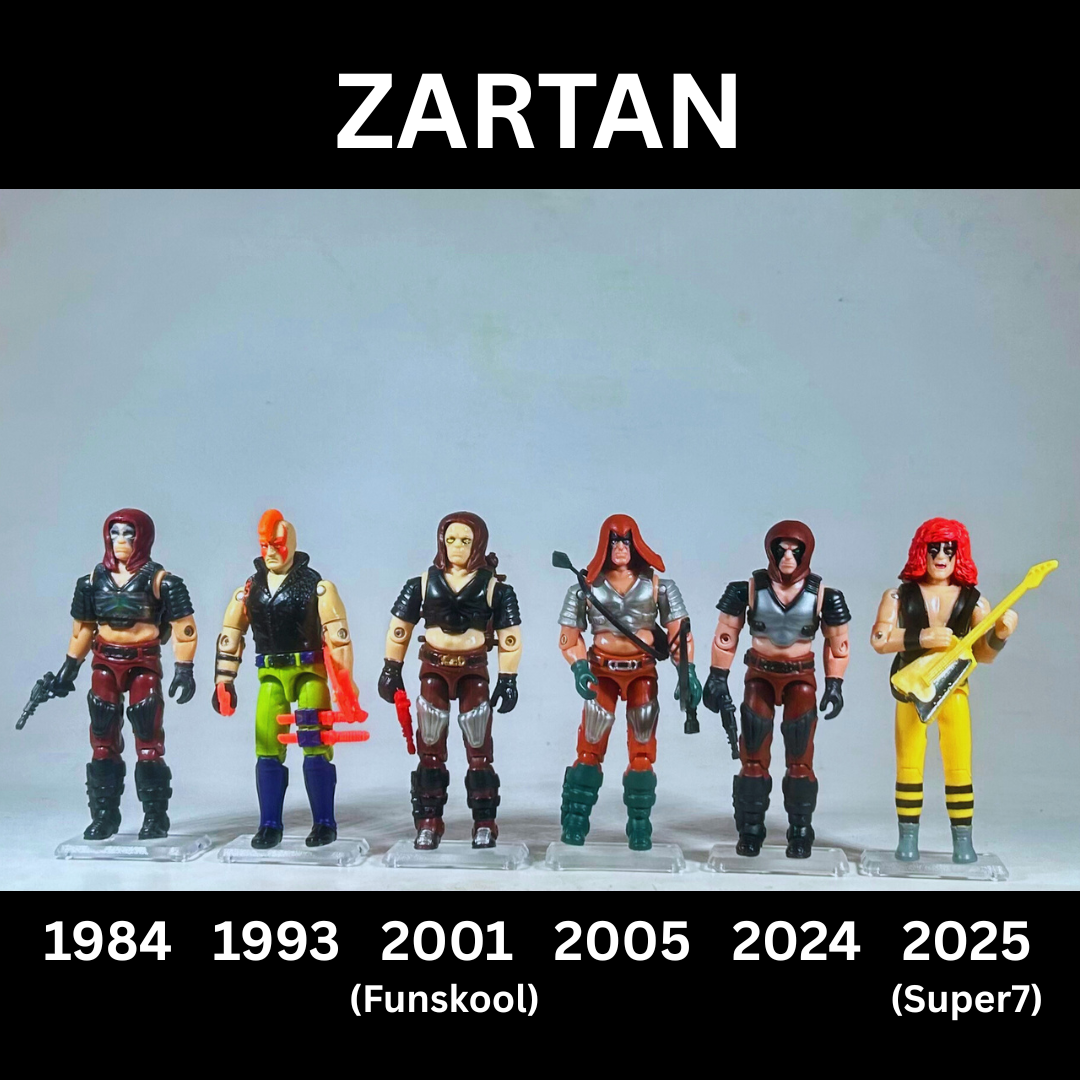 Zartan through the ages