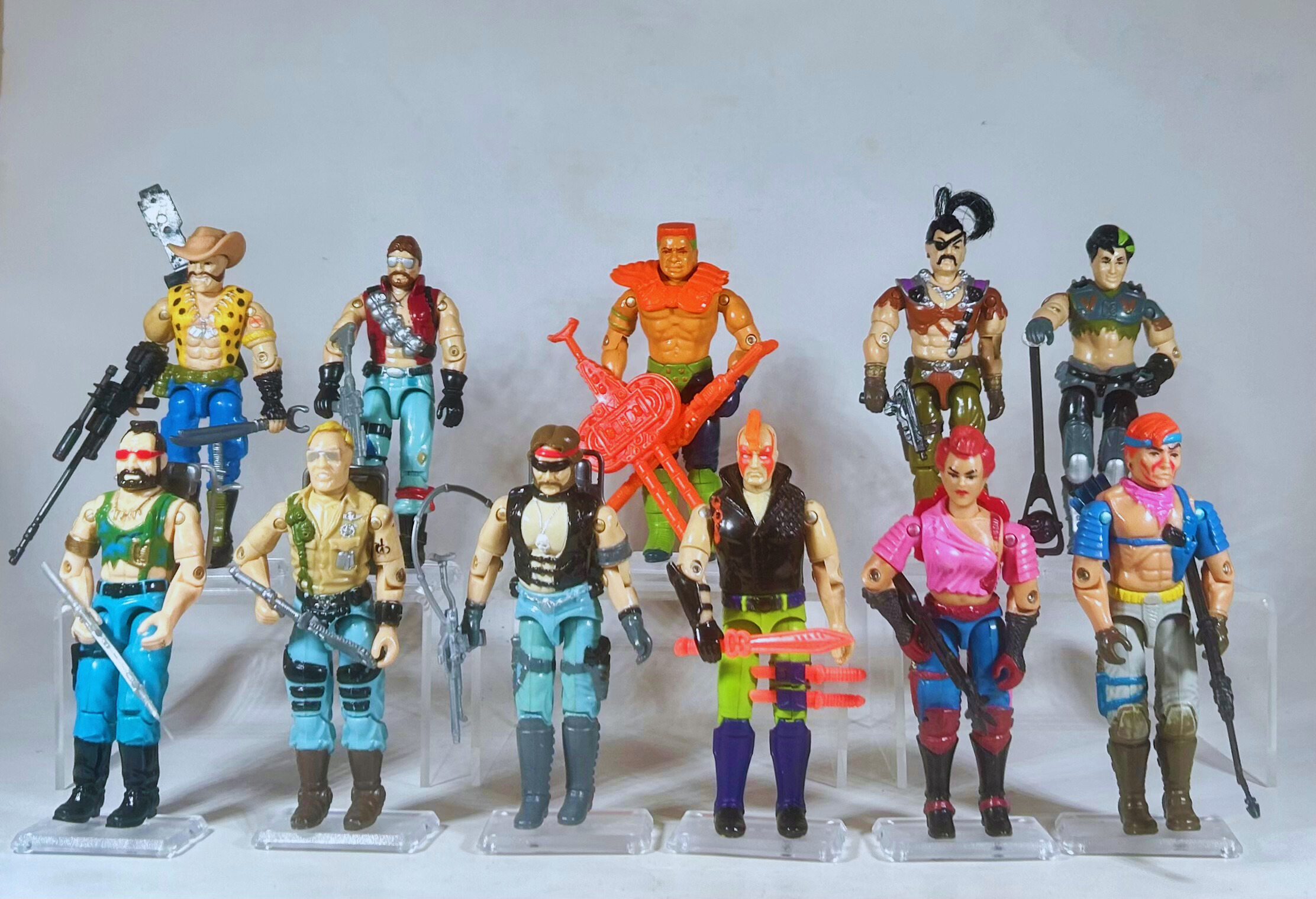 Dreadnok group shot with 1993 GI Joe Zartan (Ninja Force) and Sonic Fighters Road Pig